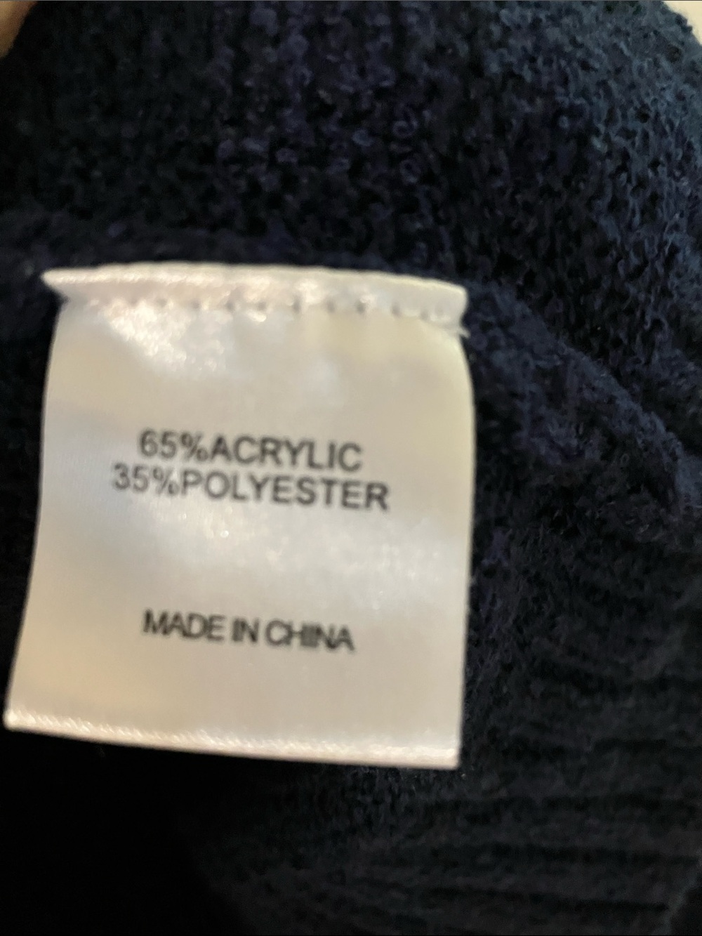 Panache Apparel Lake Life Navy Blue Statement Sweater Size Small - Picture 3 of 7